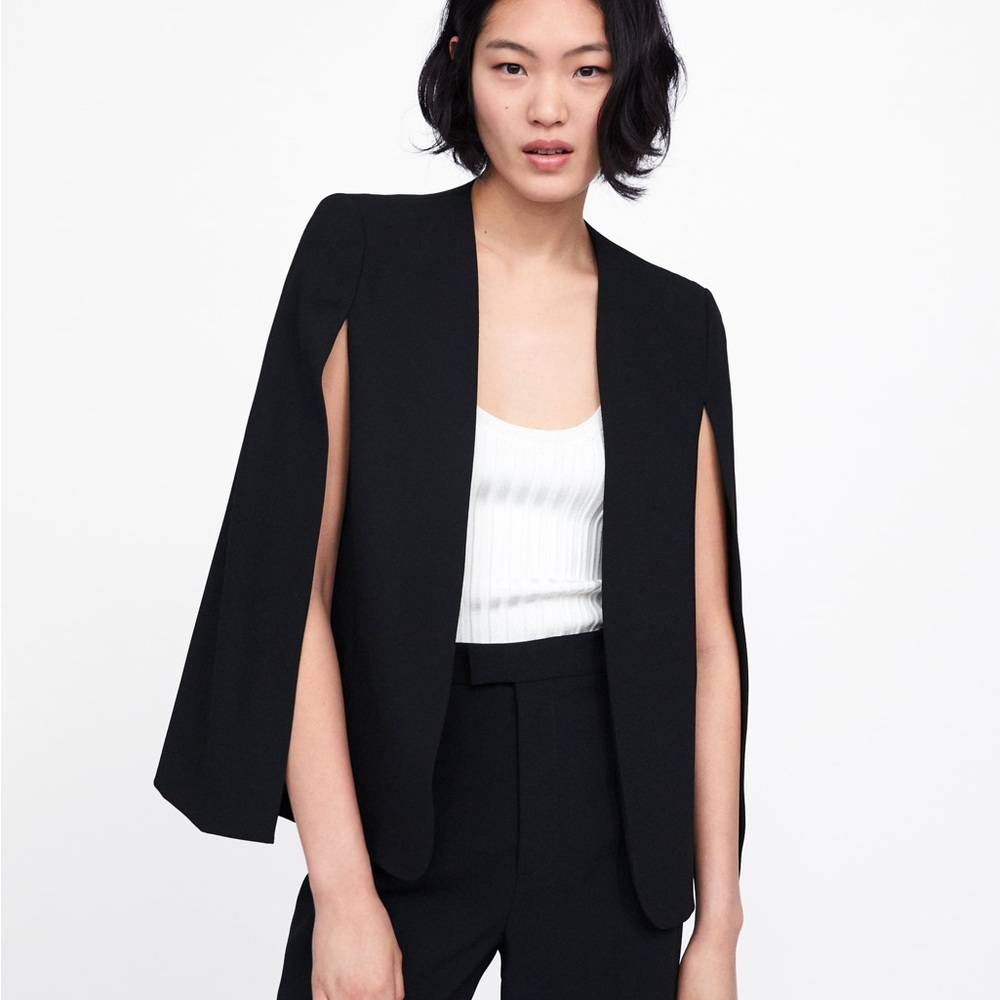Zara Large Black Cape